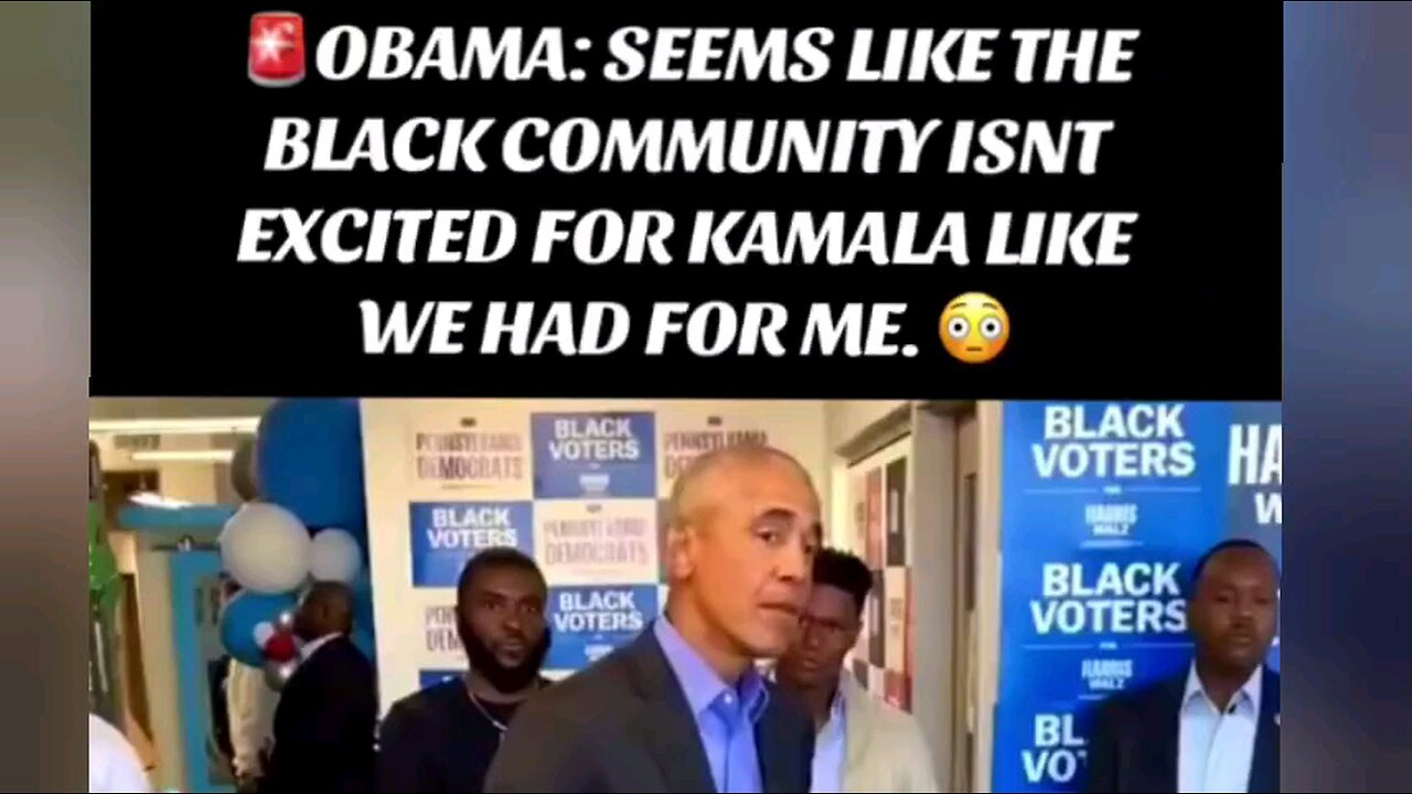 Obama is desperate for the black vote