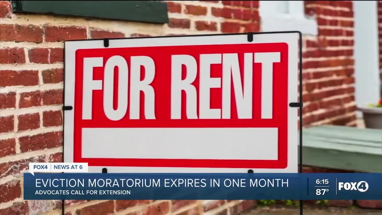 Eviction moratorium expiring soon