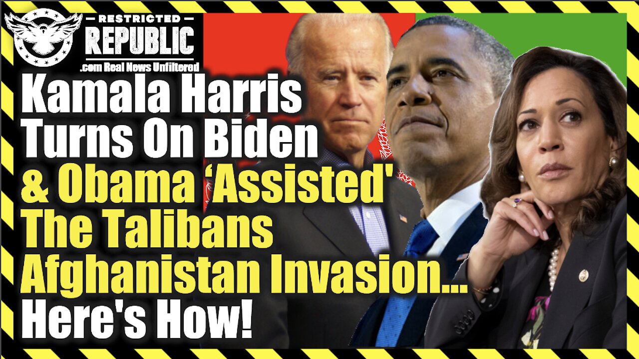 Kamala Harris Turns On Biden & Obama Released The Terrorist Who Orchestrated Afghanistans Takeover