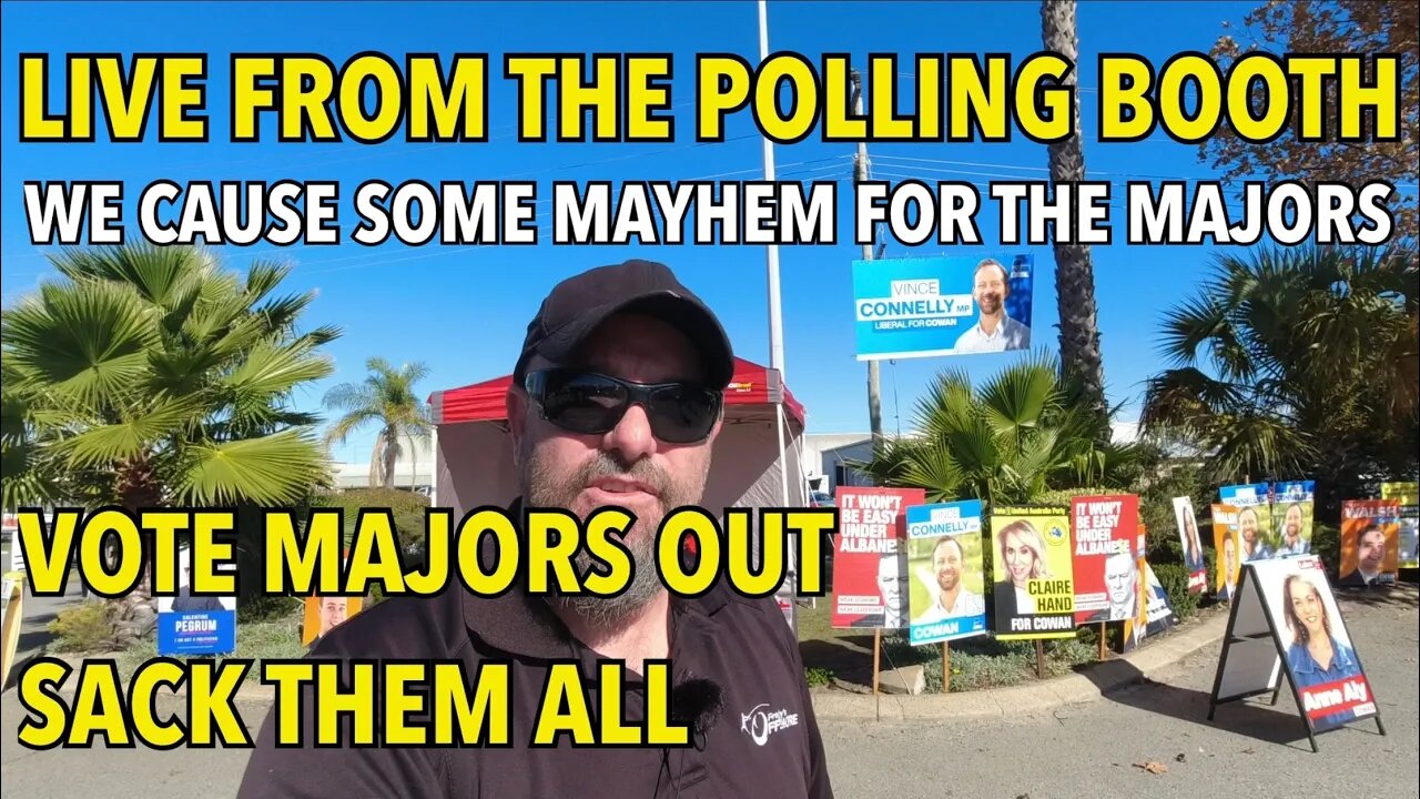 Live from the polling booth, we take the piss out of the major parties