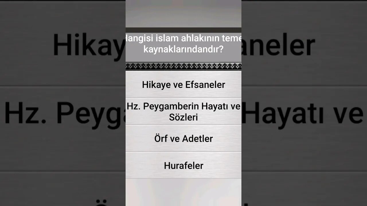 #yarışma #bilgi İSLÂMÎ BİLGİ YARIŞMASI