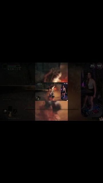 Streamer uses her FEET to beat Elden Ring Boss #shorts #eldenring