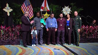 Heroes who rescued newborn baby from dumpster in suburban Boca Raton honored