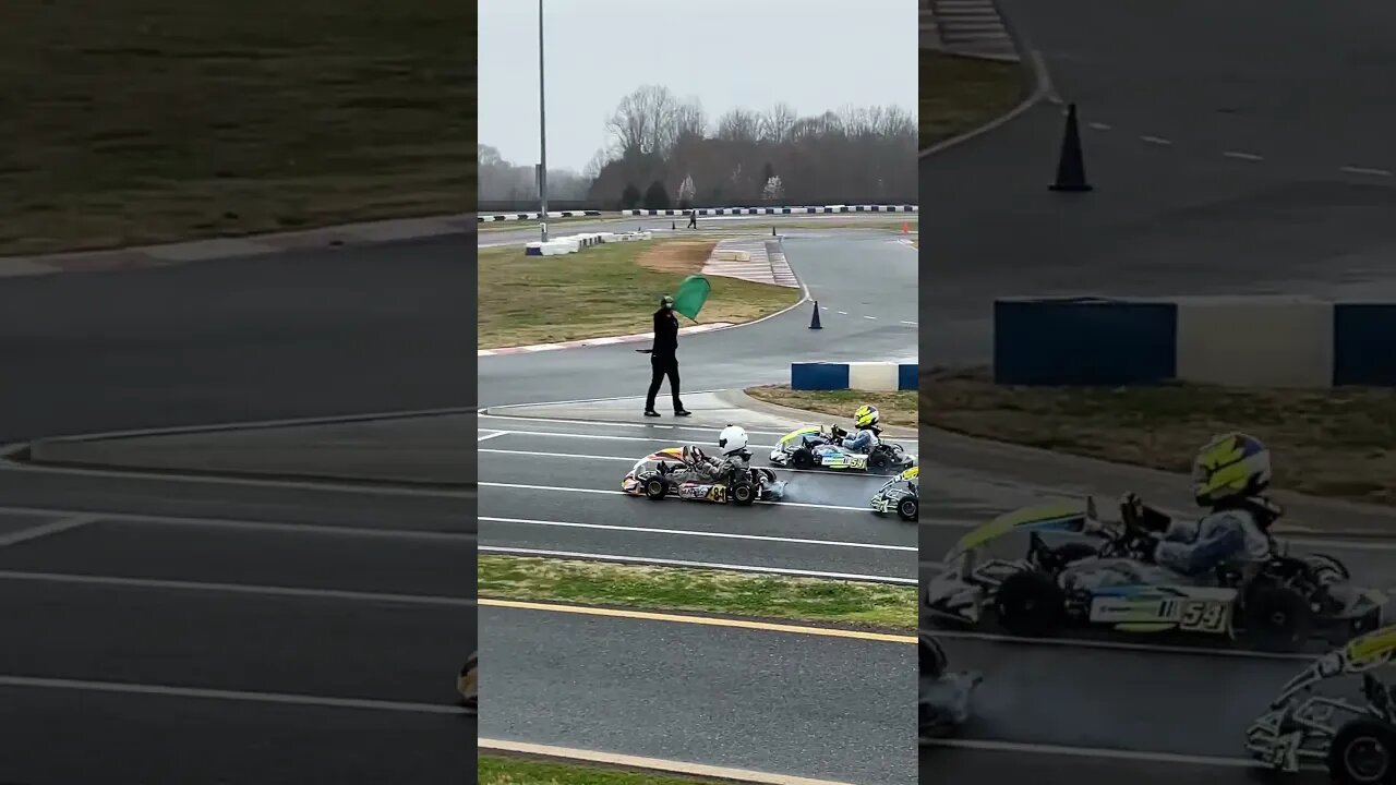 How to start a gokart race coming in P1