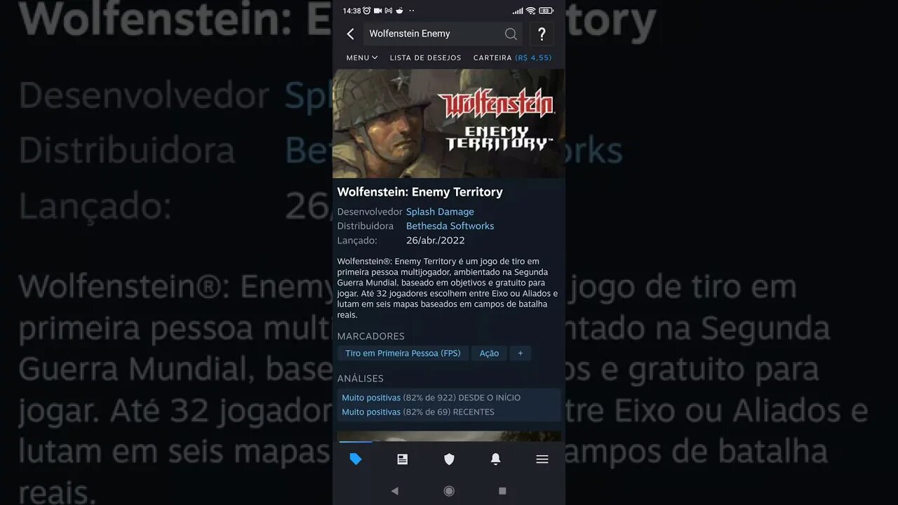 Jogo Grátis na Steam e GOG: Wolfenstein Enemy Territory