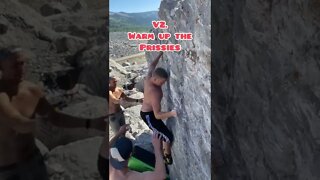 Here we go! #climbing #boulder #ripped #climb #mountians #theboys #frankslide