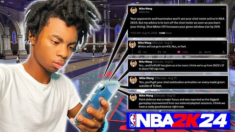 ALL of Mike Wang's Tweets About NBA2K24 So Far