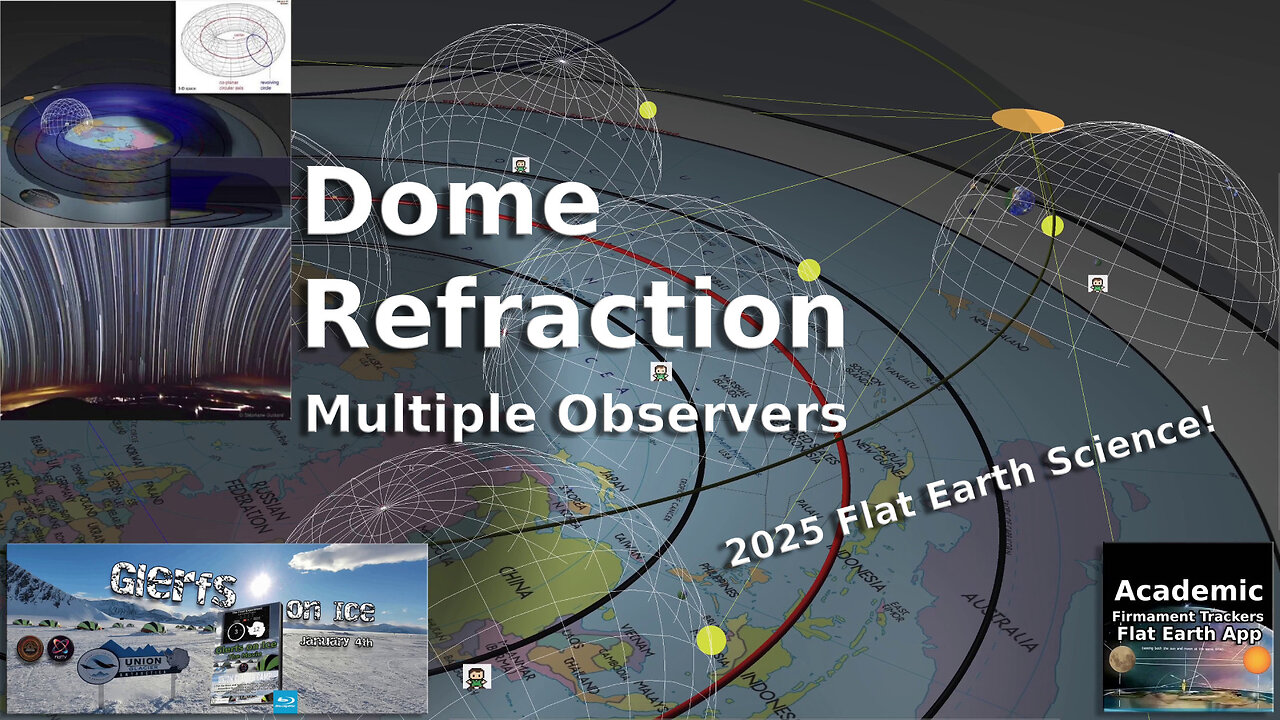 (4K) Dome Refraction with Multiple Observers: "it's how we predicted the 24hr Sun in Antarctica"