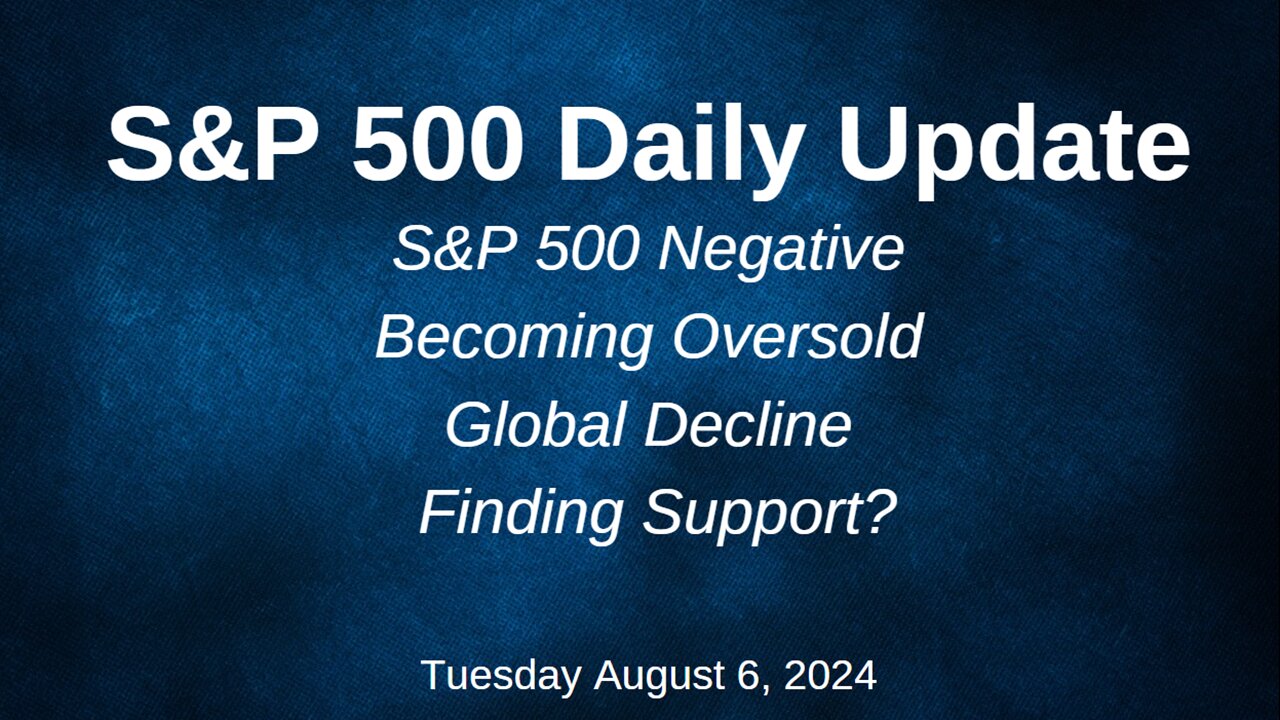 S&P 500 Daily Market Update for Tuesday August 6, 2024