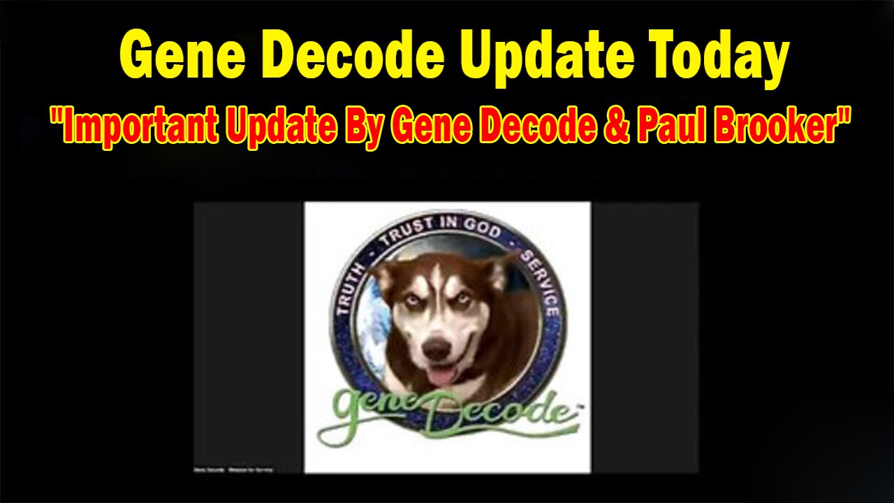 Gene Decode Update Today Nov 24: "Important Update By Gene Decode & Paul Brooker"