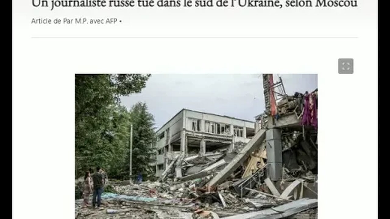 Un journaliste russe tué dans le sud de l’Ukraine, selon Moscou