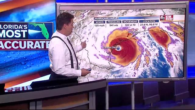 Hurricane Harvey Forecast with Denis Phillips on Friday, August 25, 2017 (7PM)