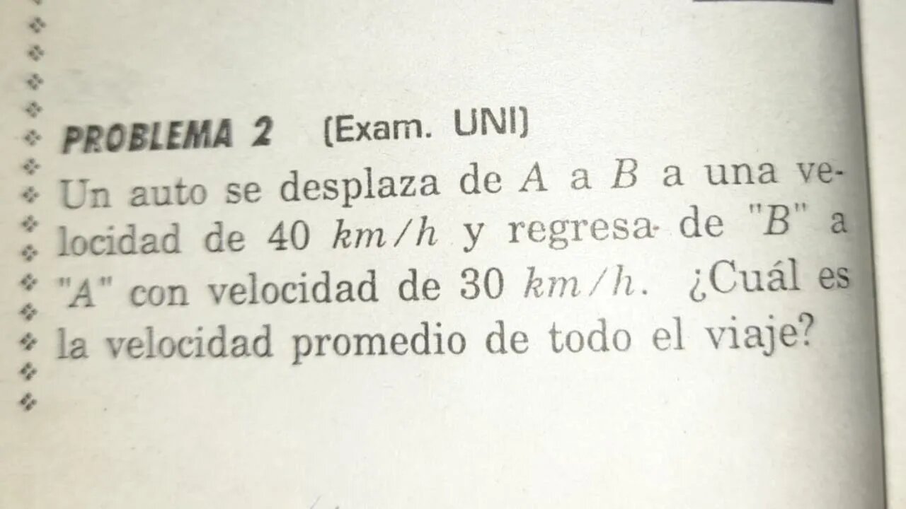 Problemas de Cinemática - 2