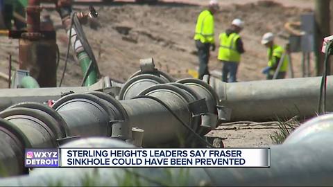 Sterling Heights leaders say Fraser sinkhole could have been prevented