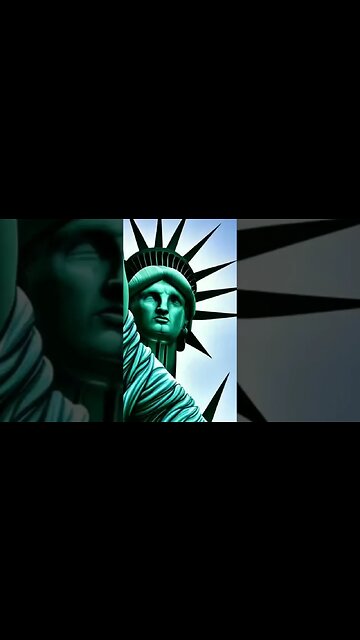 Bruce Lee and Statue of Liberty