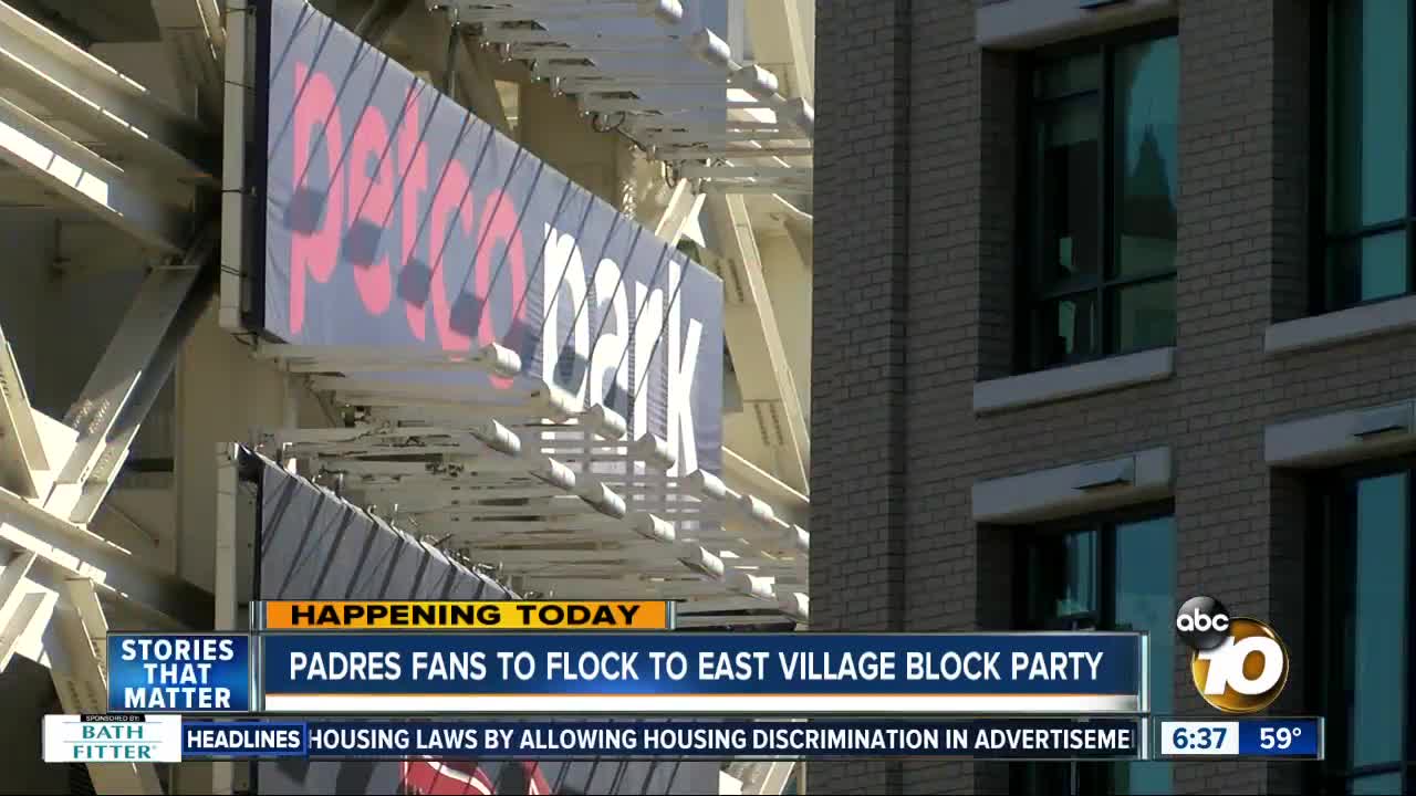 East Village hosting Block Party for Padres Opening Day