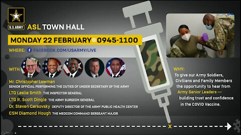 Army Senior Leader Facebook Live Town Hall