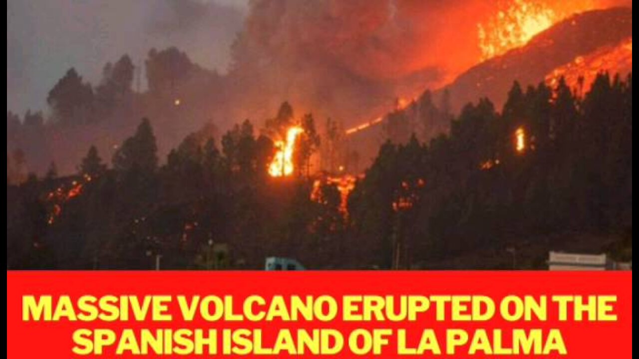 Massive volcano eruption on la Palma isle