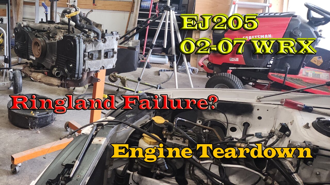 03 subaru wrx engine pull and teardown due ringland failure