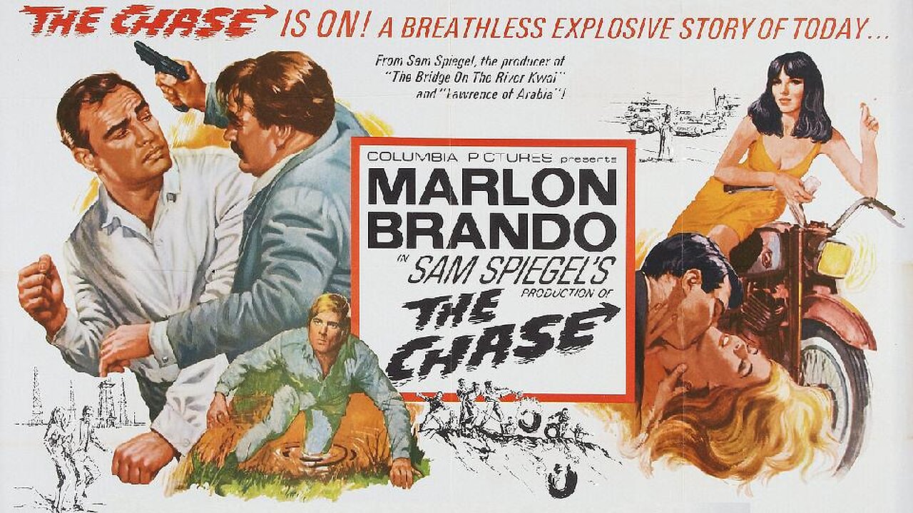 THE CHASE 1966 Marlon Brando is a Texas Sheriff Dealing with Mob Mentality FULL MOVIE HD & W/S