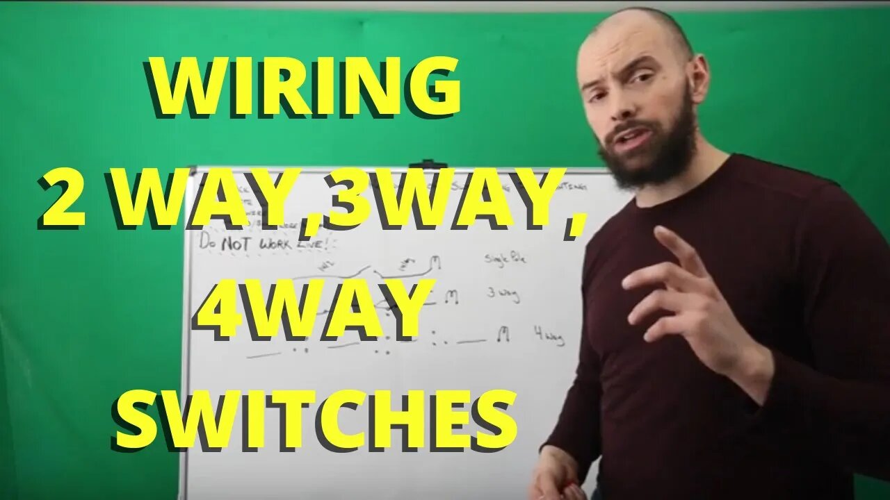 #Shorts - Single Pole Switch, 3 way & 4 way Switch Wiring Diagram - Sparky Channel