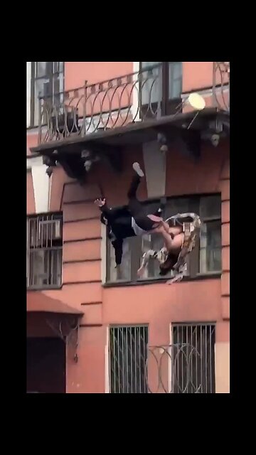How Did This Couple Manage to Fall from the Only Balcony on the Building?