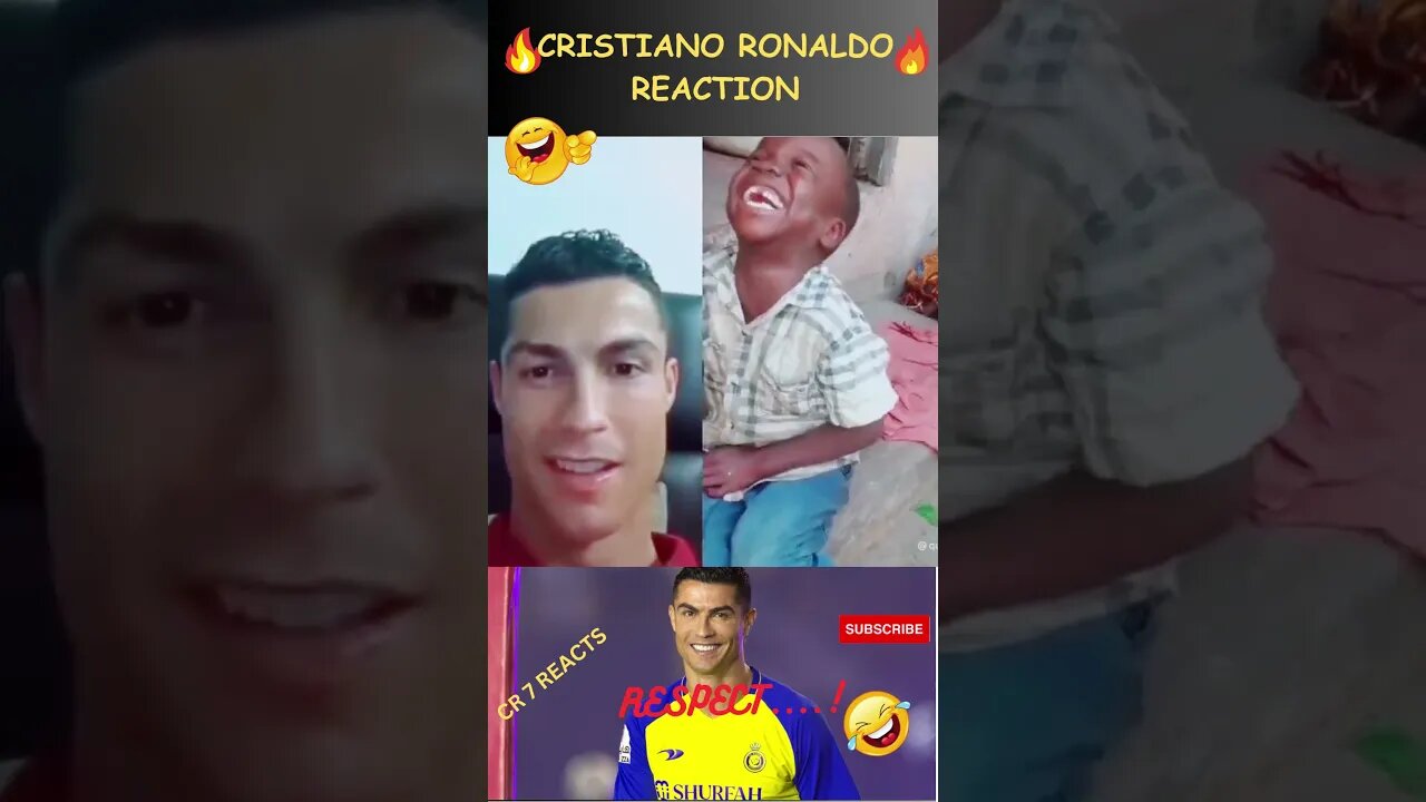 RONALDO REACTION VIDEO 😂😂😂 #shorts #ronaldo #football #messi #nymar #new #soccer