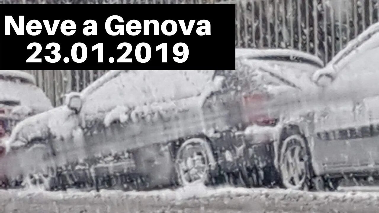 Neve a Genova, 23 Gennaio 2019