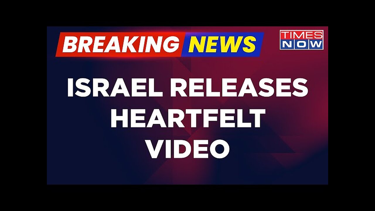 Breaking News | Amid Israel-Hamas war, Israel Releases Heartfelt Video Of Little Girl | English News