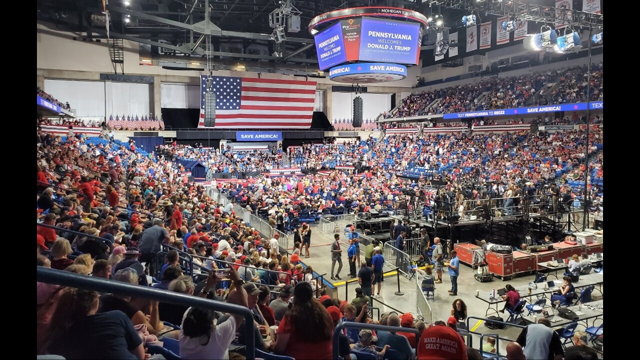 President Donald Trump in Wilkes Barre PA my family home town