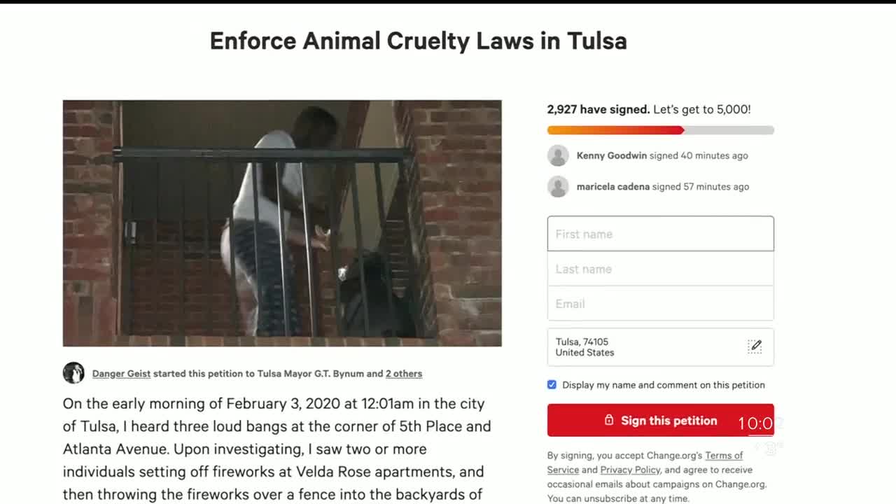 Tulsans Petition To Enforce Animal Cruelty Laws