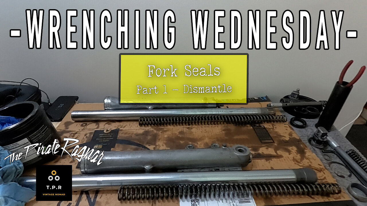 Replacing Fork Seals - the disassembly and absolute mess (Part 1) - Wrenching Wednesday Episode #16