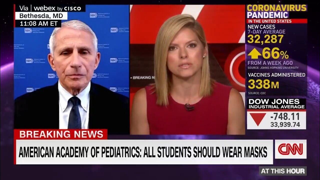 Fauci Supports Call To Mask Kids 3 Years Old And Over In Schools