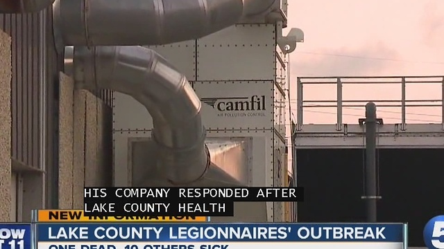 One dead after outbreak of Legionnaires' disease in Lake County