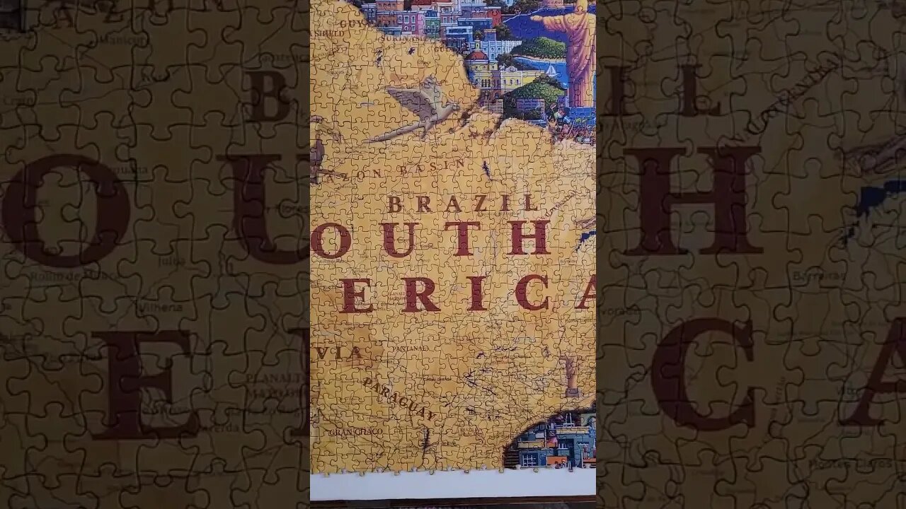 60,000 Piece What a Wonderful World Jigsaw Puzzle Day 39! #puzzles #shorts #jigsawpuzzles #puzzle