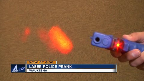 21-year-old accused of beaming laser into Waukesha squad car