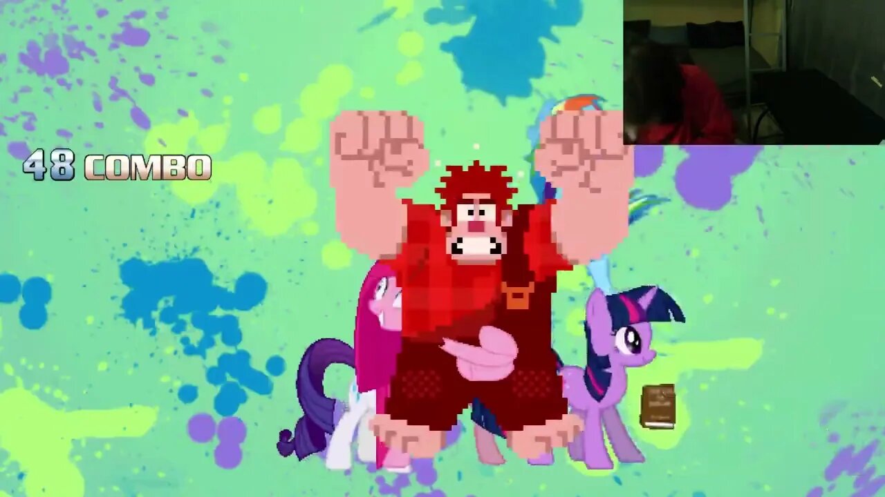 My Little Pony Characters (Twilight Sparkle, Rainbow Dash, And Rarity) VS Wreck It Ralph In A Battle