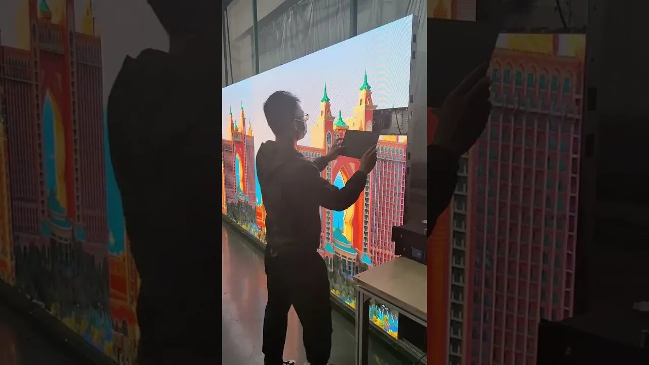 i finished the last piece of the puzzle#shorts #leddisplay #ledscreen #eagerled #led #ledfactory