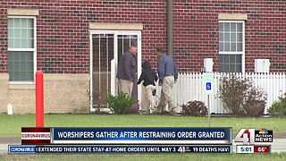 Worshippers gather after restraining order granted