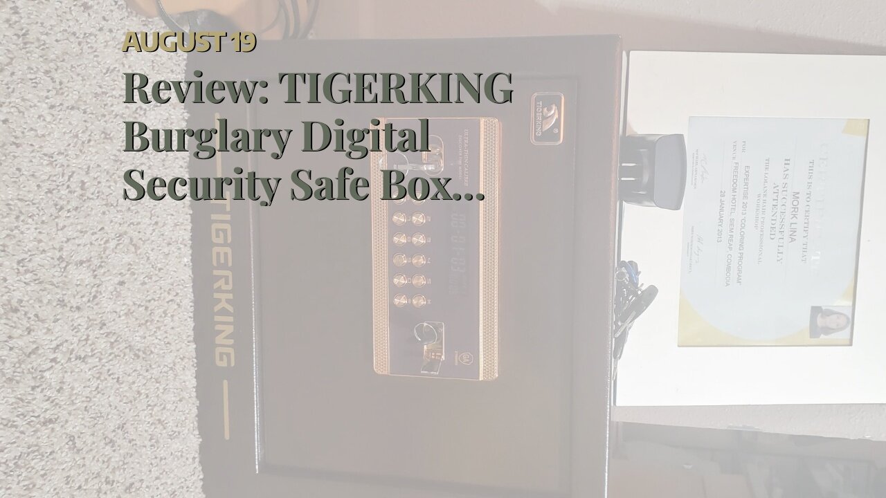 Review: TIGERKING Burglary Digital Security Safe Box for Home Office Double Safety Key Lock and...