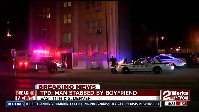Man in custody afer stabbing his boyfriend
