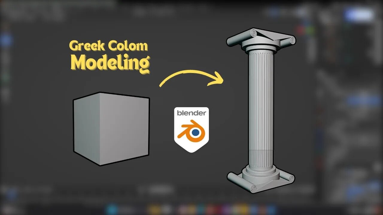 Greek Colom Modeling | Blender Tutorial | Ammar Khan