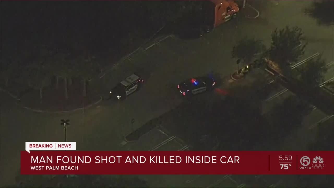 Man found shot and killed inside car in West Palm Beach