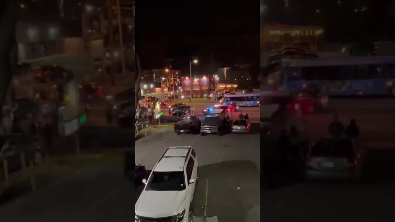 Saturday night in Austin, Texas, car drifters & spectators took over the streets...