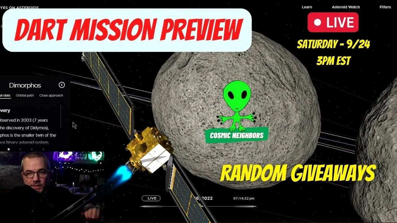 DART Mission Preview - Random Giveaways - UFO Talk