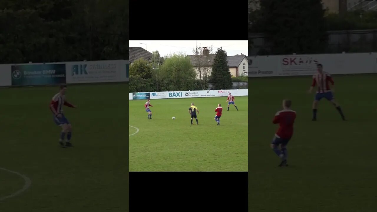 Centre Back Brilliantly Controls The Ball Under Pressure | Grassroots Football #shorts