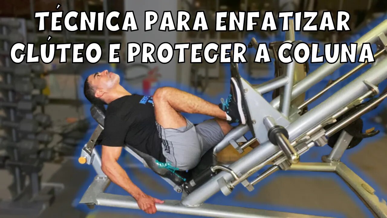 Leg press com ênfase em glúteo e posteriores