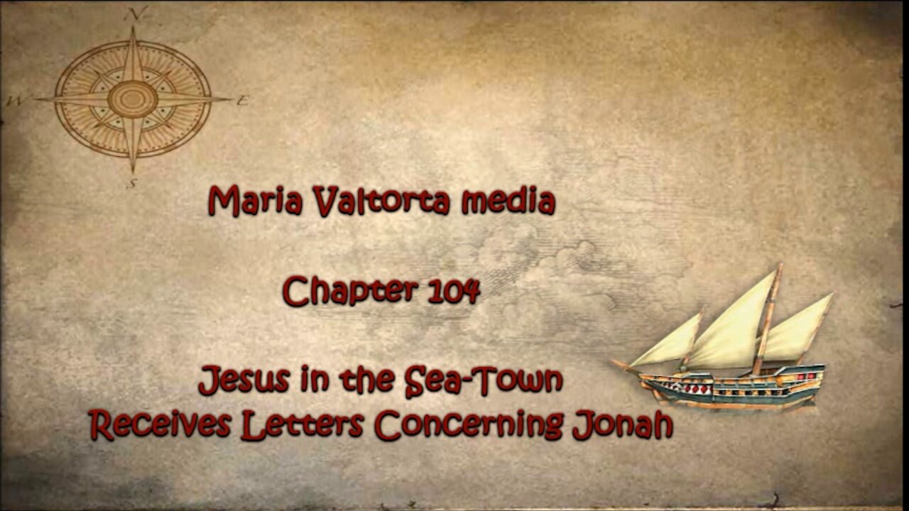 Jesus in the Sea Town Receives Letters Concerning Jonah.