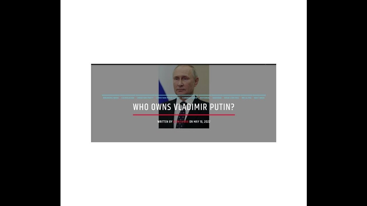 Who Owns Vladimir Putin?