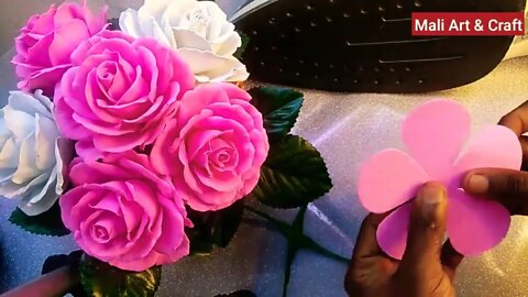 How to Make Foam Rose Flower